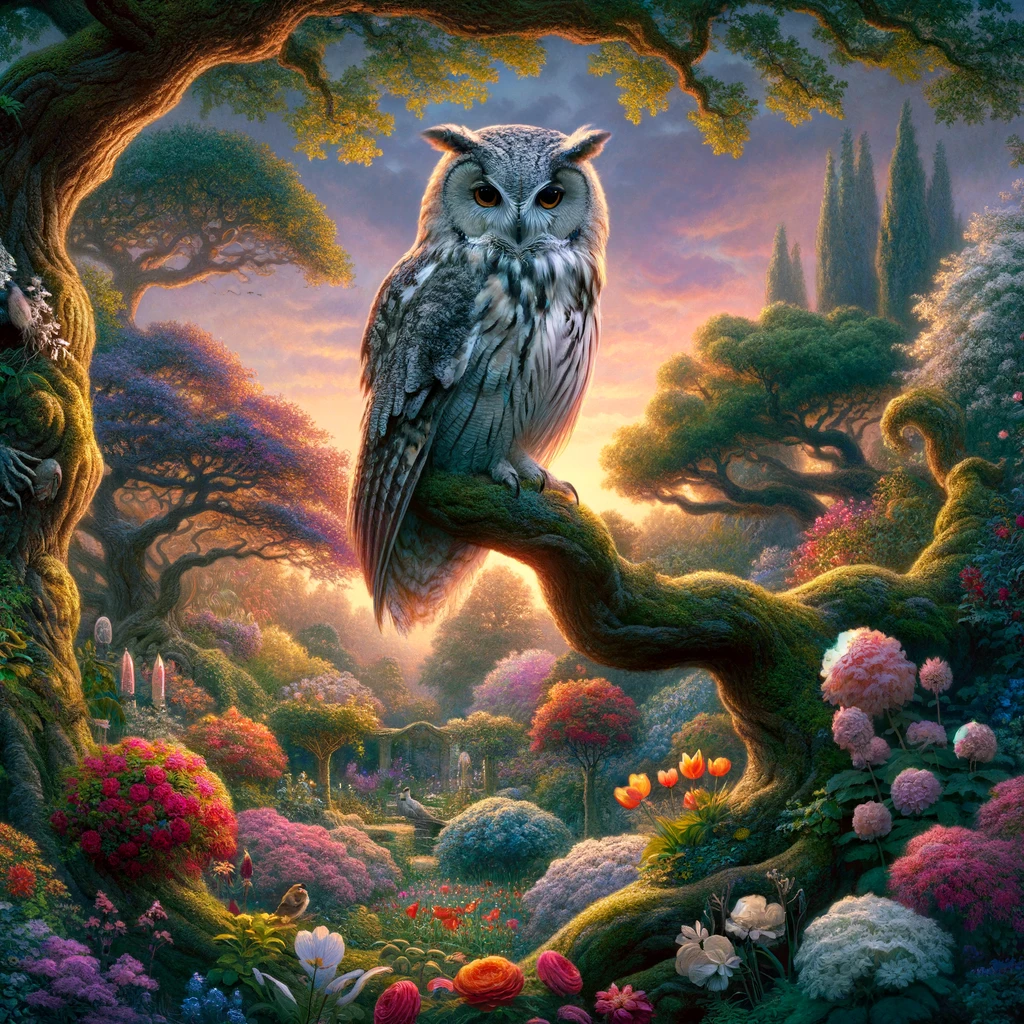 The Wise Owl of the Garden